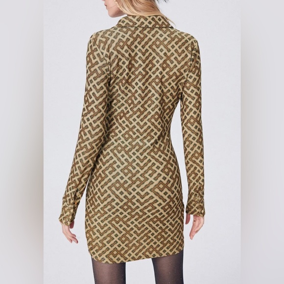 Roughed Shirt Dress - New Size Medium - Picture 3 of 4